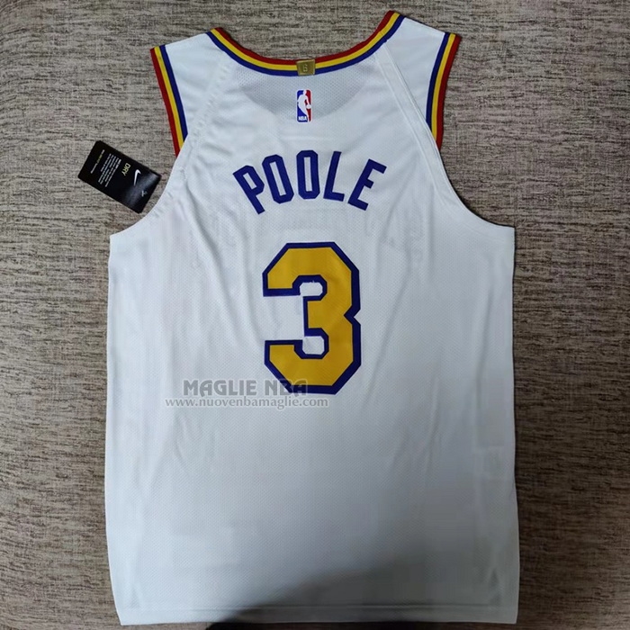 Maglia
 Jordan Poole NO 3 Golden State Warriors Classic Autentico
 Bianco
